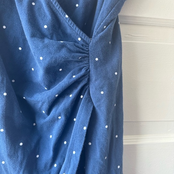 Dark blue and white polka dot dress - Picture 4 of 7